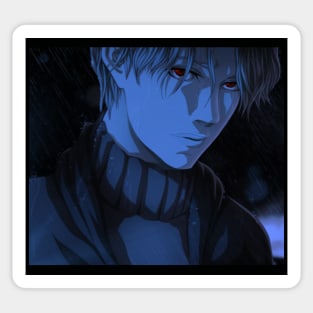 Johan Liebert – Monster by Naoki Urasawa (Blue) Sticker